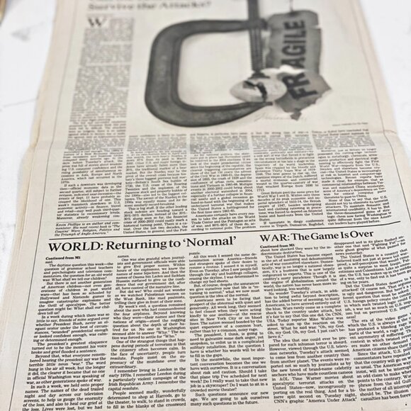 Los Angeles Times September 16, 2001 Vintage Newspaper - Picture 12 of 12